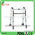 foldable aluminum walker with wheels for adults